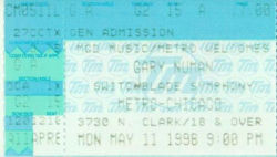 Chicago Ticket 1998
